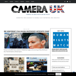 CAMERA UK - COMMITTEE FOR ACCURACY IN MIDDLE EAST REPORTING AND ANALYSIS