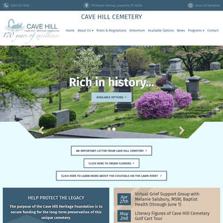 A complete backup of https://cavehillcemetery.com