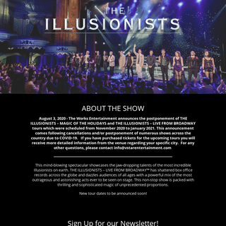 A complete backup of https://theillusionistslive.com