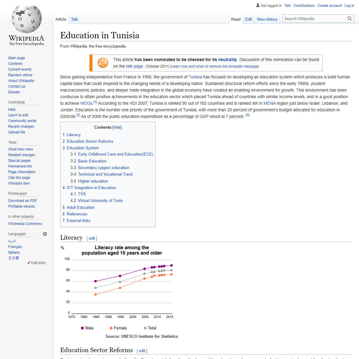 A complete backup of https://en.wikipedia.org/wiki/Education_in_Tunisia