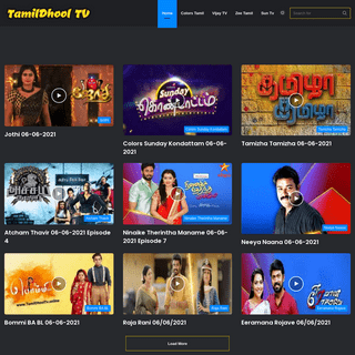 TamilDhool Tv - Daily Serial and Shows!