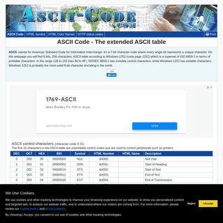 A complete backup of https://ascii-code.com