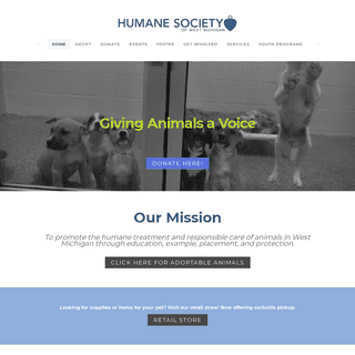 Humane Society of West Michigan - Home