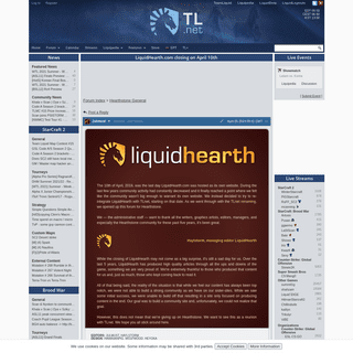 LiquidHearth.com closing on April 10th