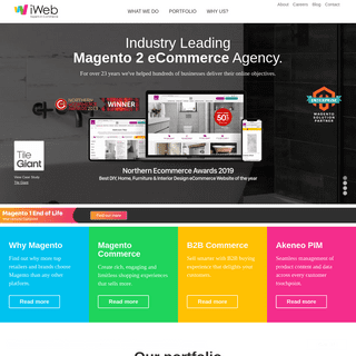 Magento 2 eCommerce Agency - Web Design - Digital Marketing - iWeb