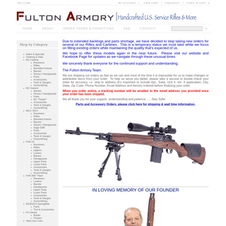 A complete backup of https://fulton-armory.com