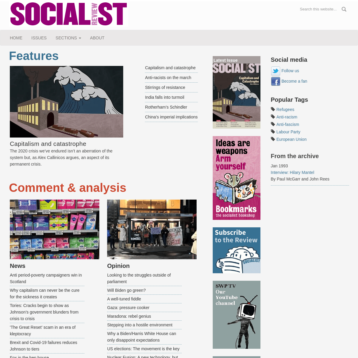 A complete backup of https://socialistreview.org.uk