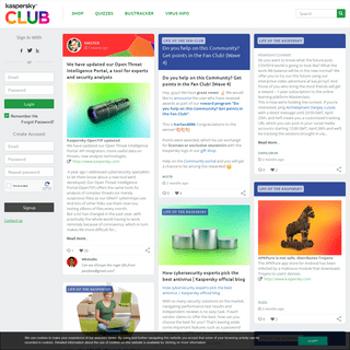 Join the Kaspersky Club