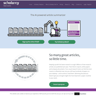 A complete backup of https://scholarcy.com