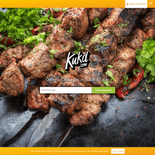Order takeaway food online from restaurants near you - Kukd.com