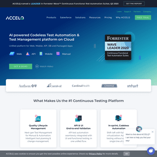 ACCELQ- Agile test automation with Next-Gen Software QA tool - ACCELQ