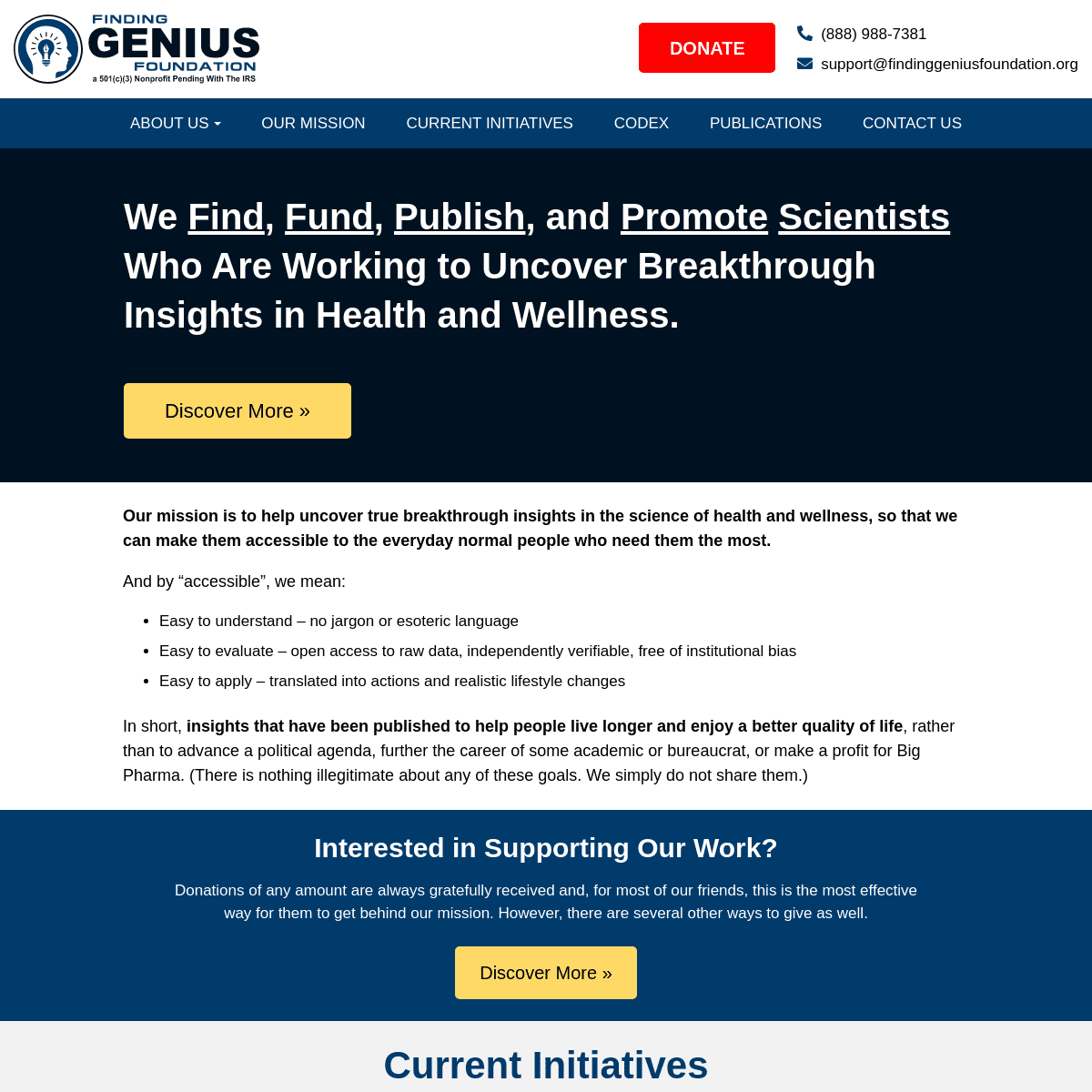 A complete backup of https://findinggeniusfoundation.com