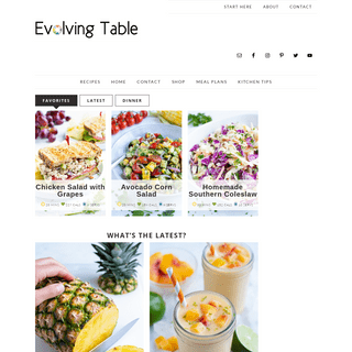 Evolving Table - Healthy, Gluten-Free, Family-Friendly Recipes