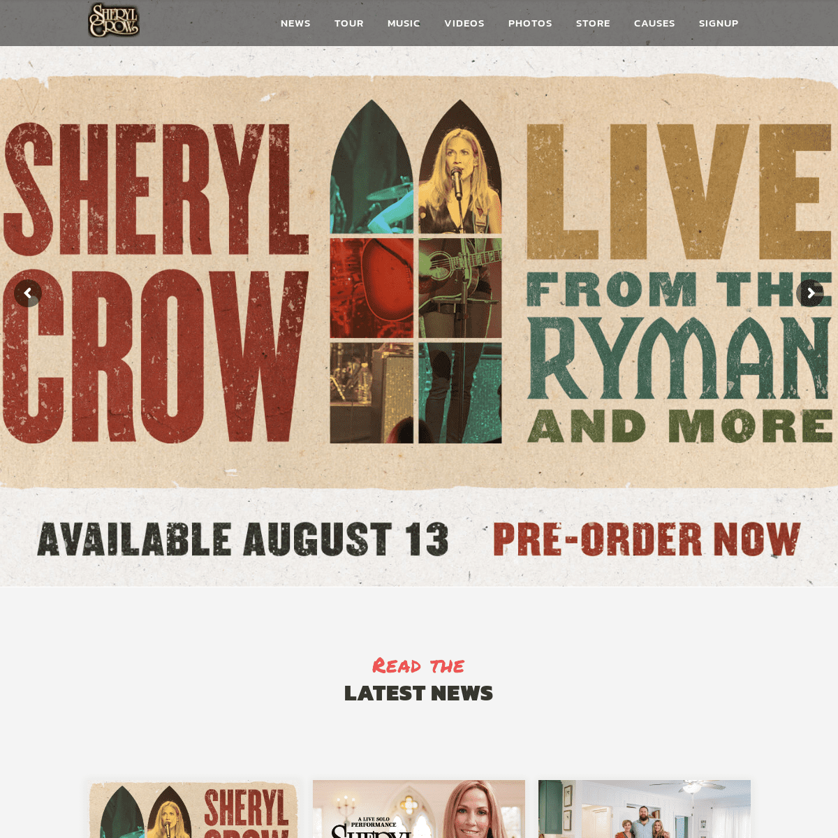 A complete backup of https://sherylcrow.com