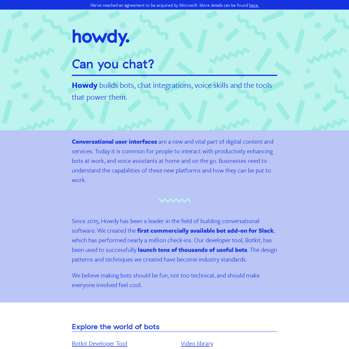 A complete backup of https://howdy.ai