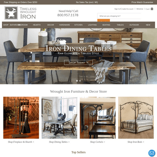 Wrought Iron Furniture and Iron Decor Store - Iron Furnishings