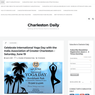 A complete backup of https://charlestondaily.net