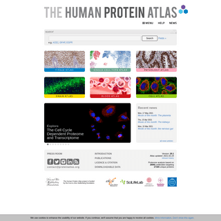 A complete backup of https://proteinatlas.org