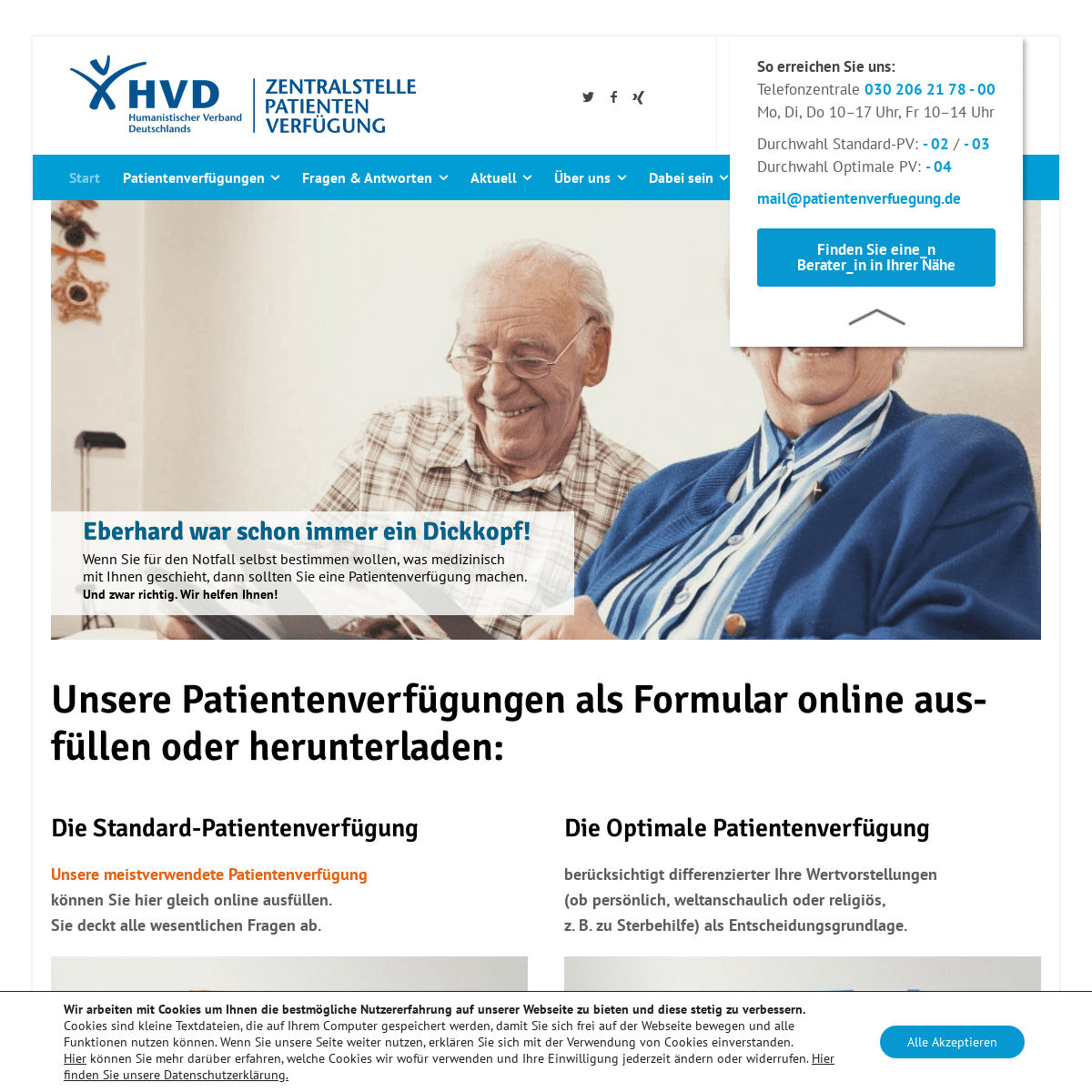 A complete backup of https://patientenverfuegung.de