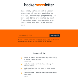 Hacker Newsletter - The Hacker News Newsletter