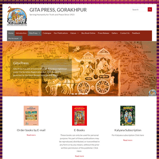 GITA PRESS, GORAKHPUR â€“ Serving Humanity for Truth and Peace Since 1923