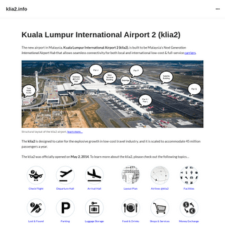 klia2.info â€“ Kuala Lumpur International Airport 2 (klia2)