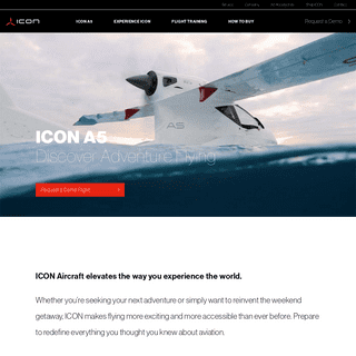 ICON Aircraft - Maker of the ICON A5 Amphibious Airplane
