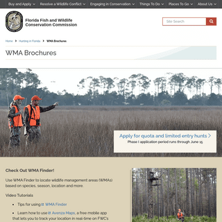 A complete backup of https://myfwc.com/hunting/wma-brochures/