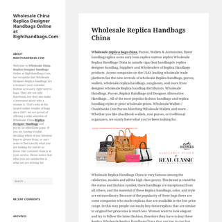 Wholesale China Replica Designer Handbags Online at Righthandbags.Com