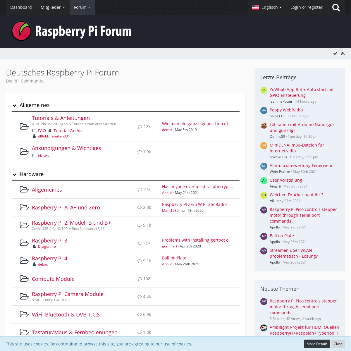 A complete backup of https://forum-raspberrypi.de
