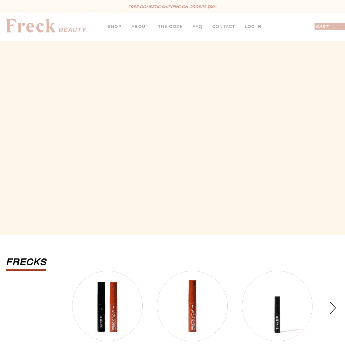 A complete backup of https://freckbeauty.com