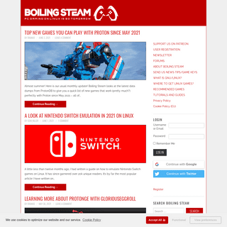 A complete backup of https://boilingsteam.com