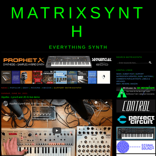 A complete backup of https://matrixsynth.com