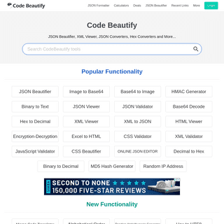 A complete backup of https://codebeautify.org