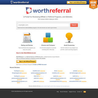 A complete backup of https://worthreferral.com