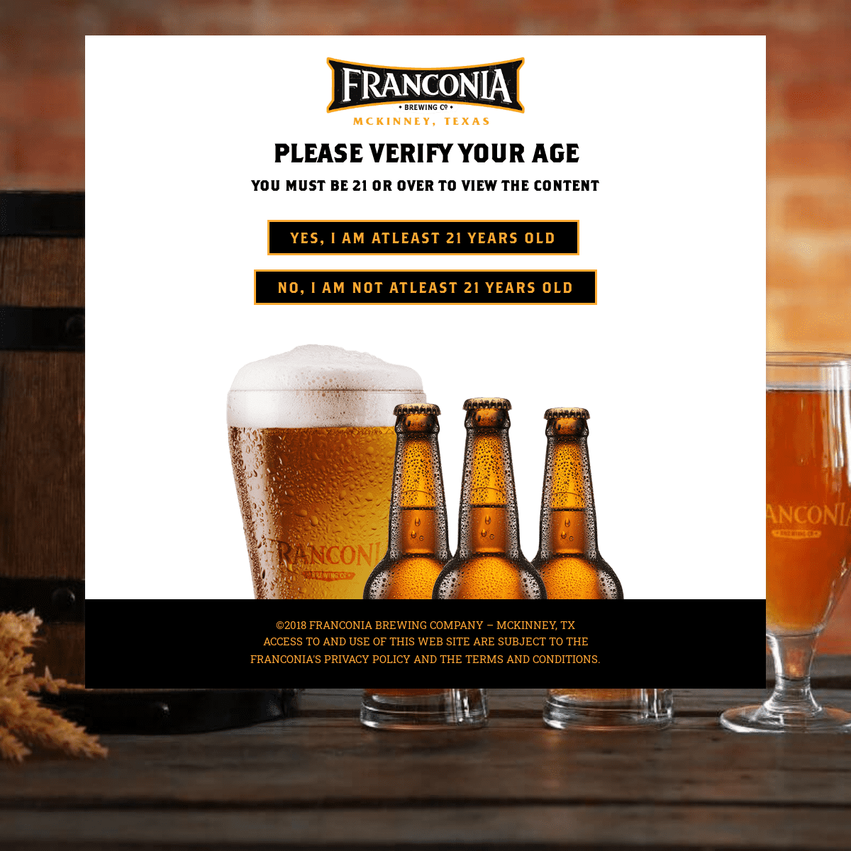 A complete backup of https://franconiabrewing.com