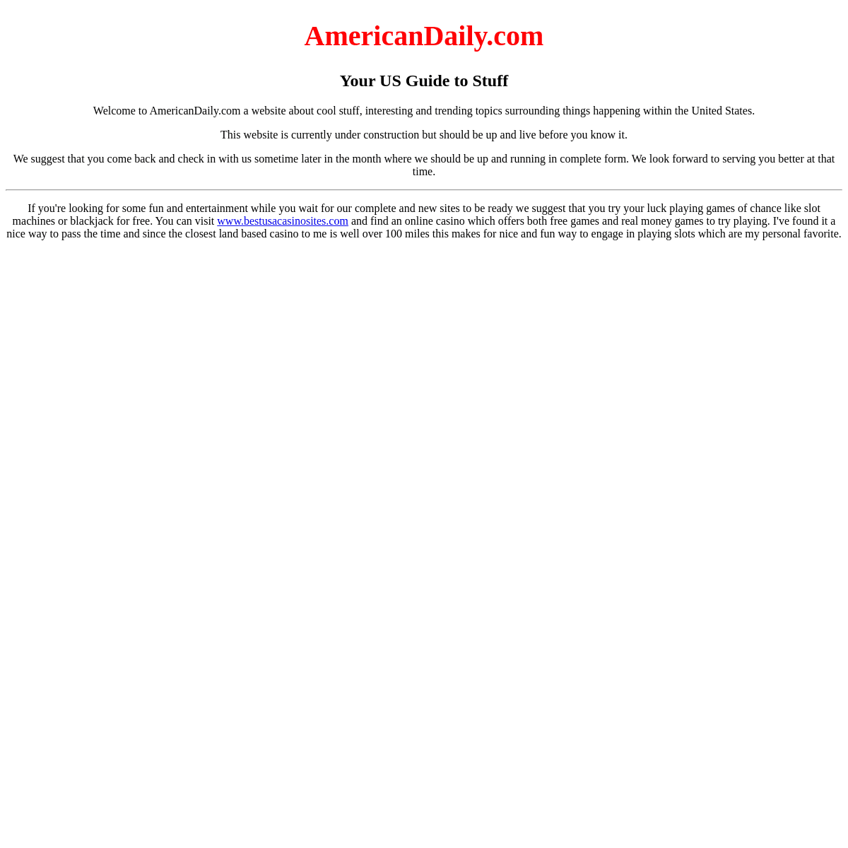 A complete backup of https://americandaily.com