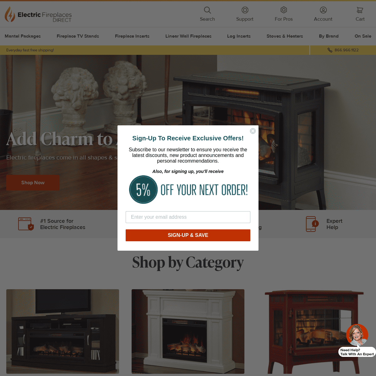 A complete backup of https://electricfireplacesdirect.com