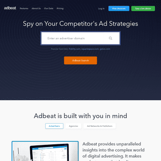 Adbeat -- Competitive Intelligence For Display Advertisers