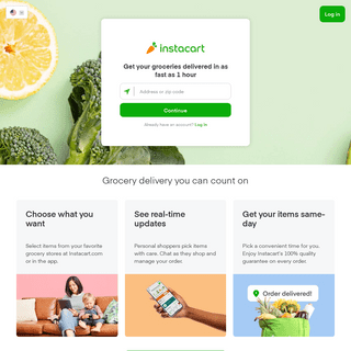 Instacart - Grocery Delivery or Pickup from Local Stores Near You