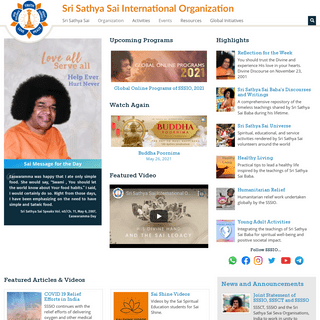 A complete backup of https://sathyasai.org