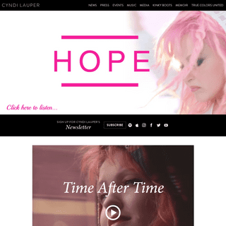 A complete backup of https://cyndilauper.com