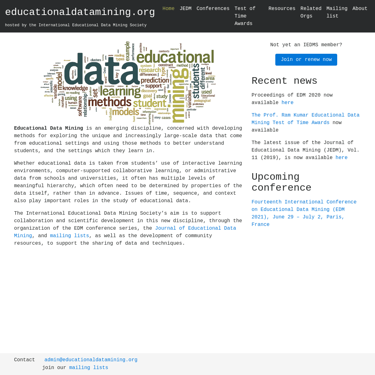 A complete backup of https://educationaldatamining.org