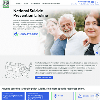 A complete backup of https://suicidepreventionlifeline.org