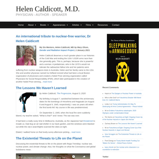 Home - Helen Caldicott, M.D.