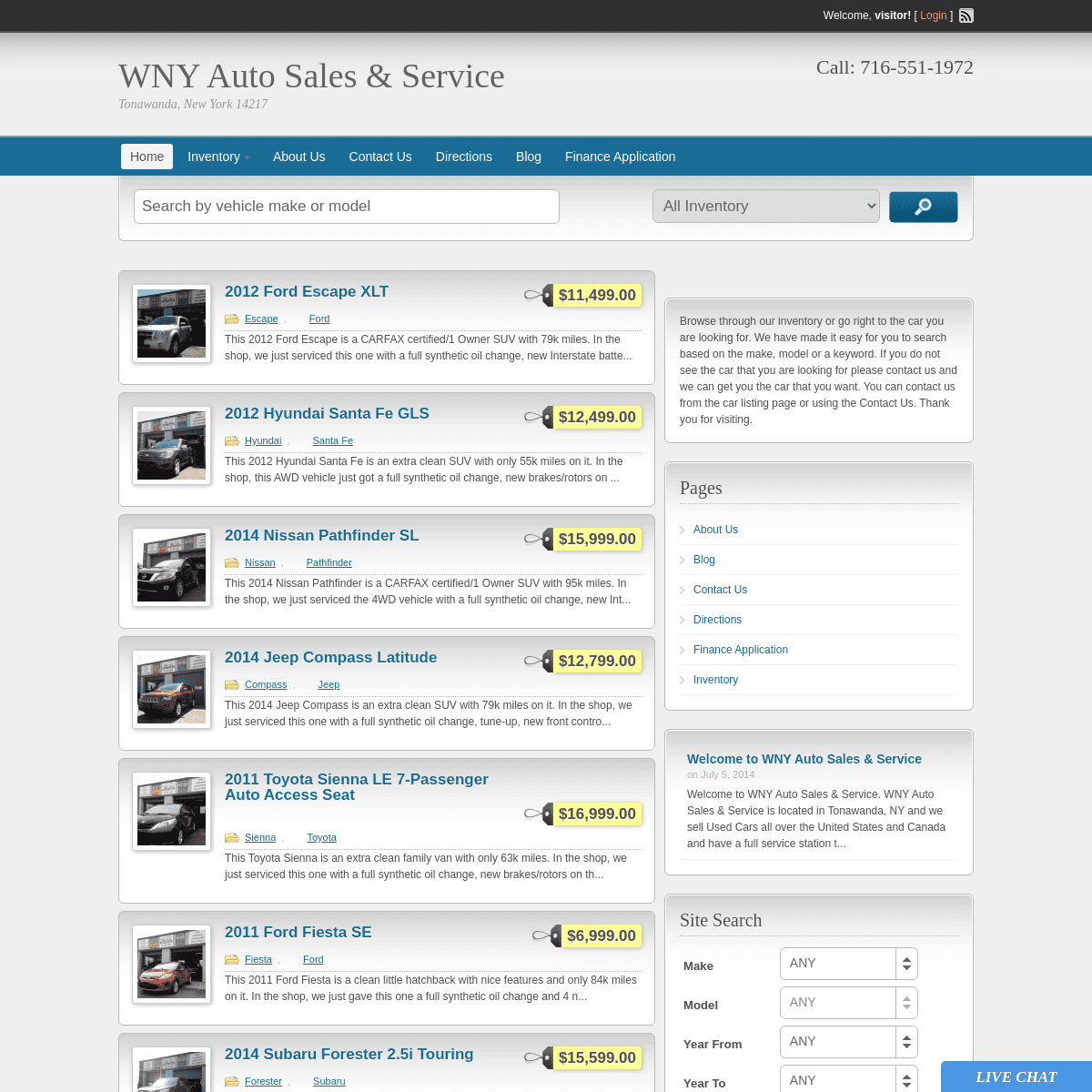 A complete backup of https://wnyautosales.com