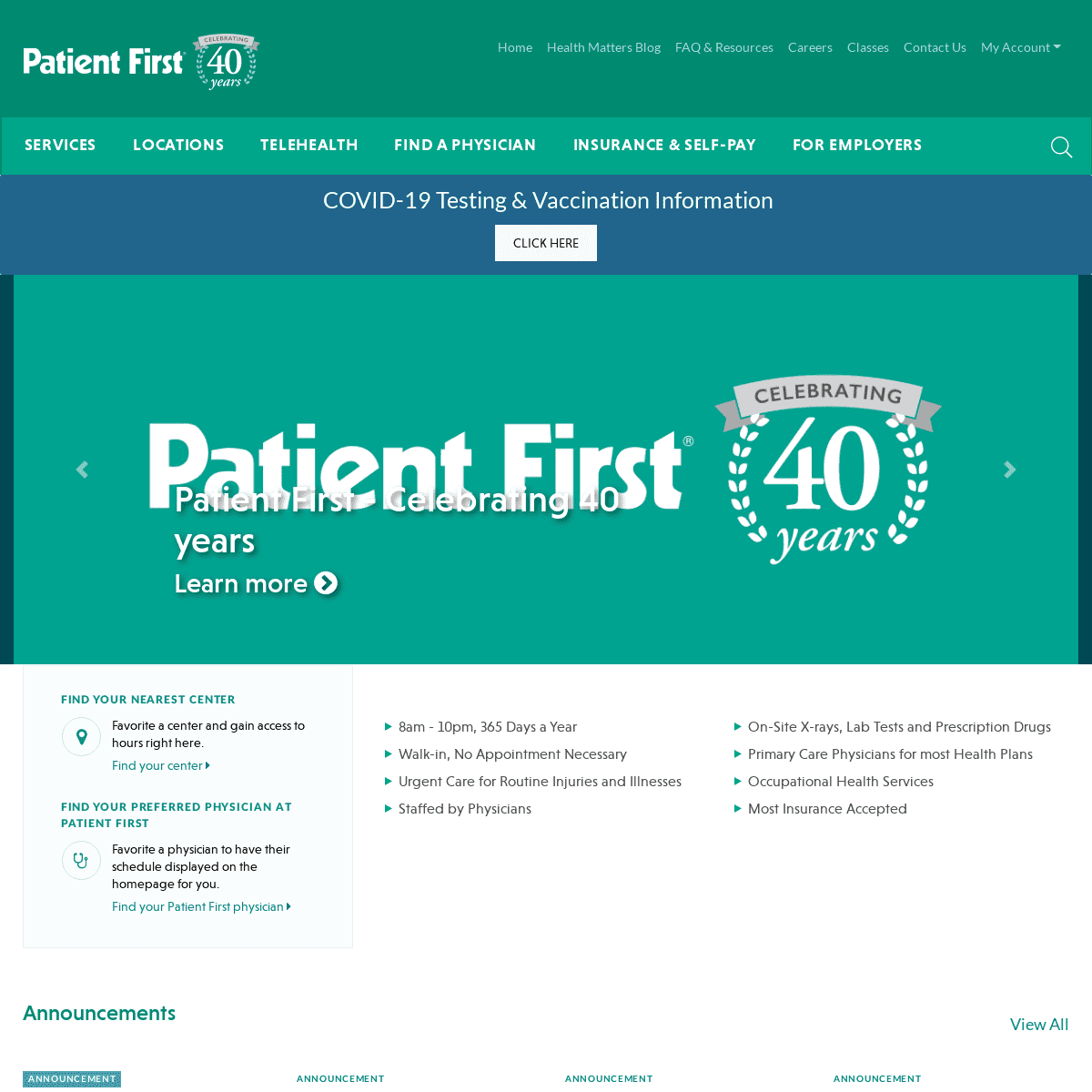 A complete backup of https://patientfirst.com