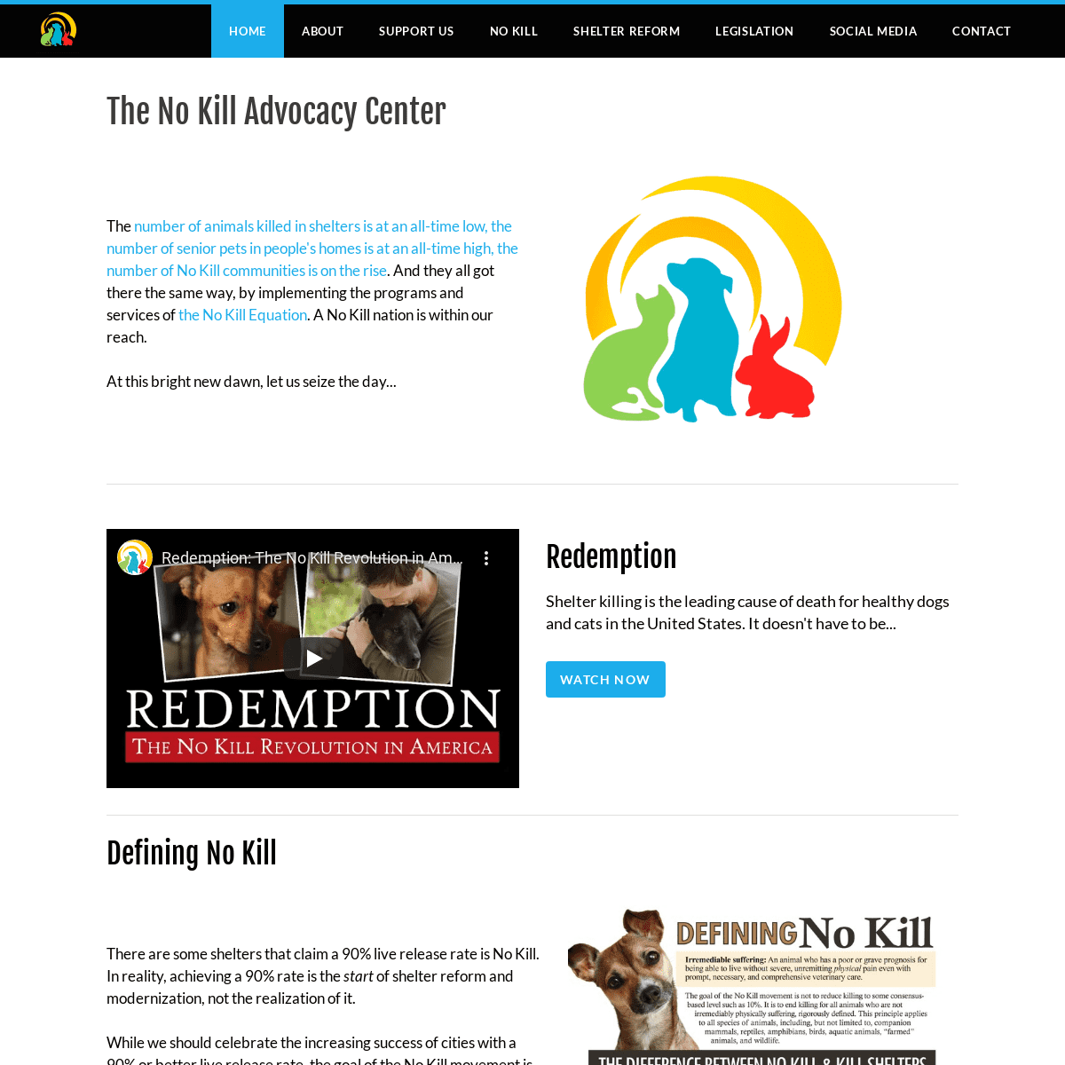 A complete backup of https://nokilladvocacycenter.org