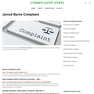 Jarrod Byrne Complaint - ComplaintInfo.com