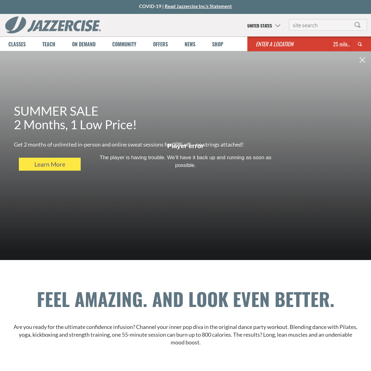 A complete backup of https://jazzercise.com